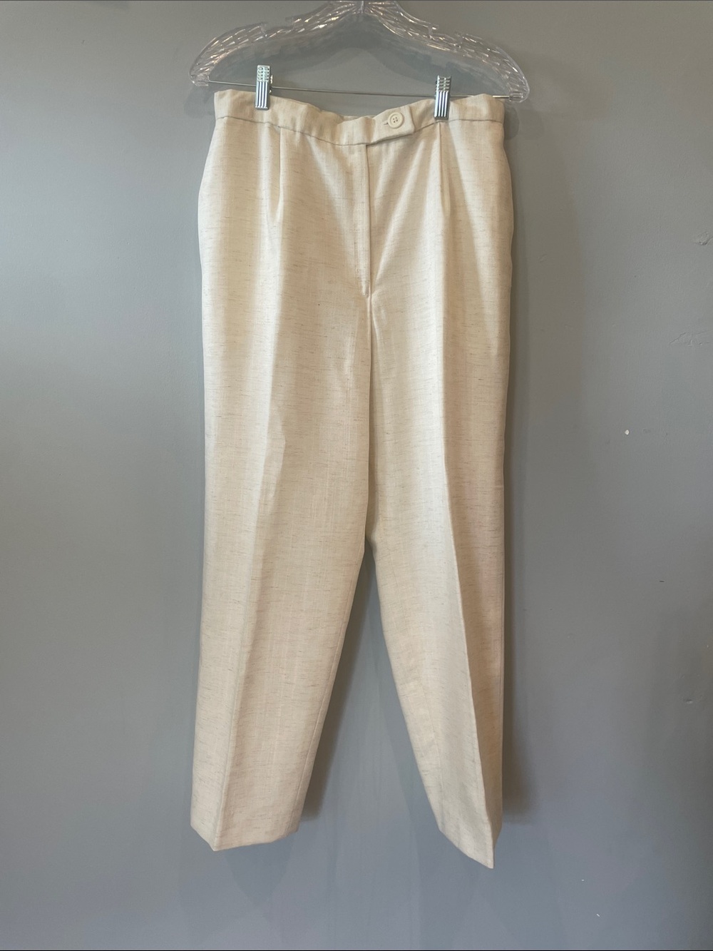 Classic Cream ladies Dress Pants handmade medium